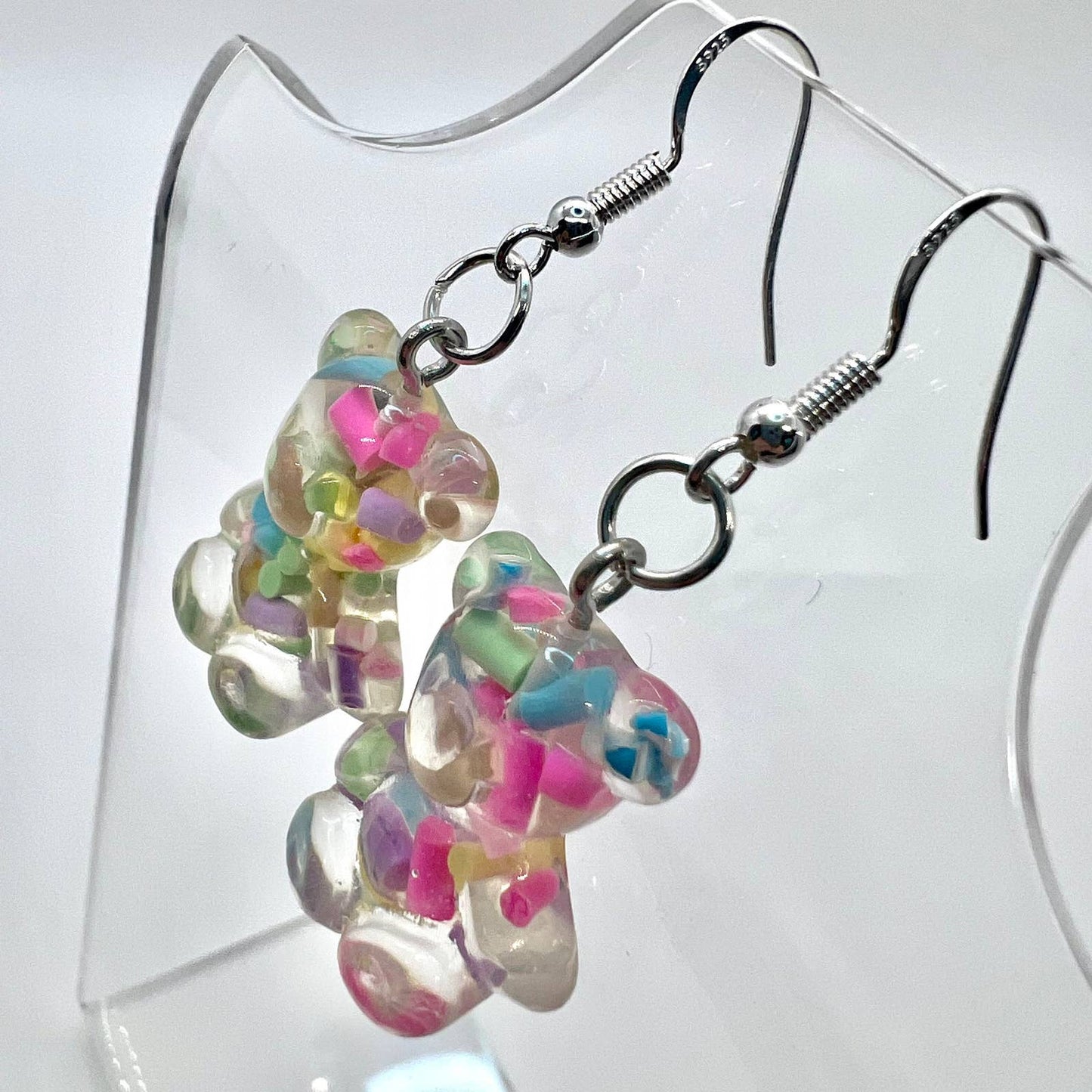 Sprinkle Gummy Bear Earrings