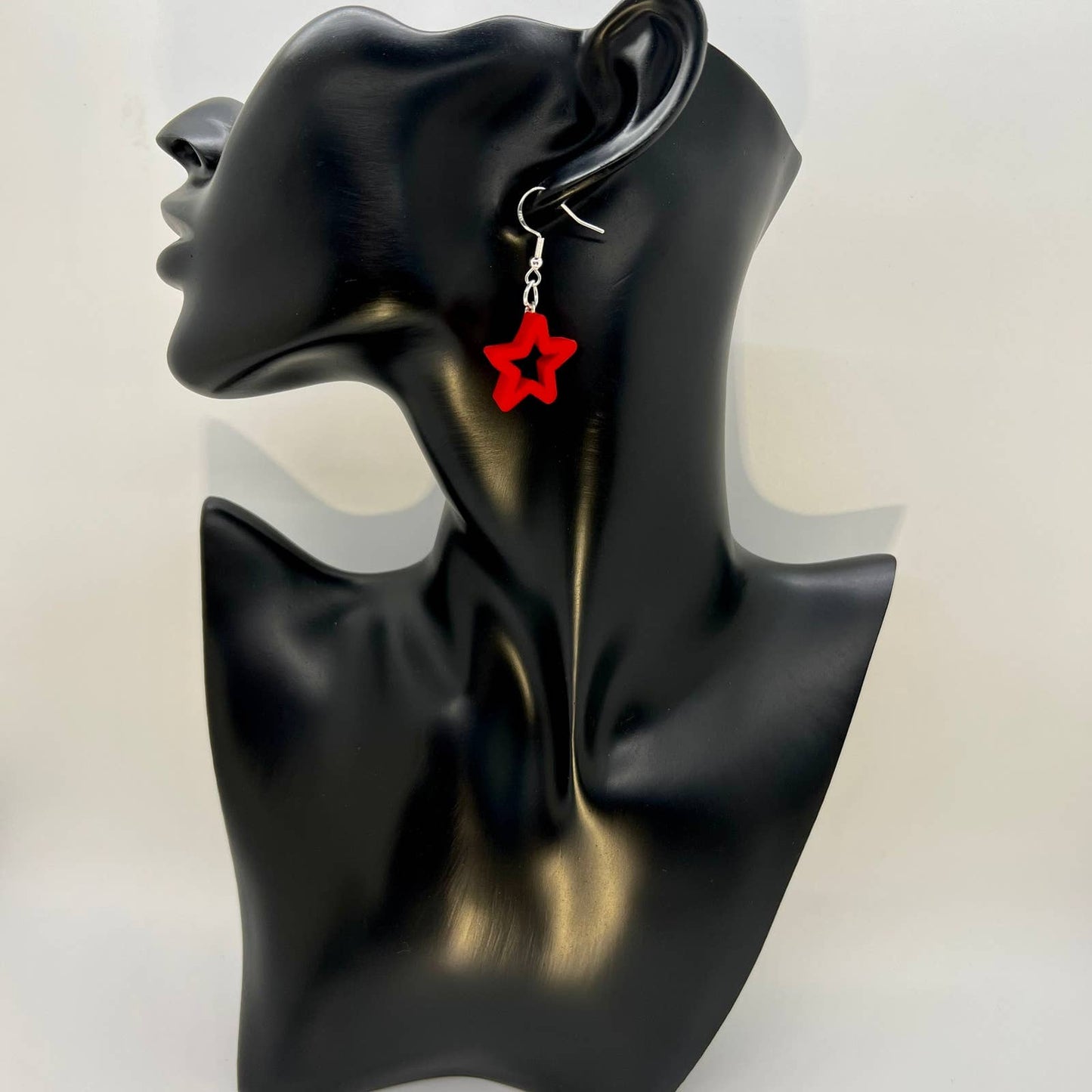 Red Star Earrings