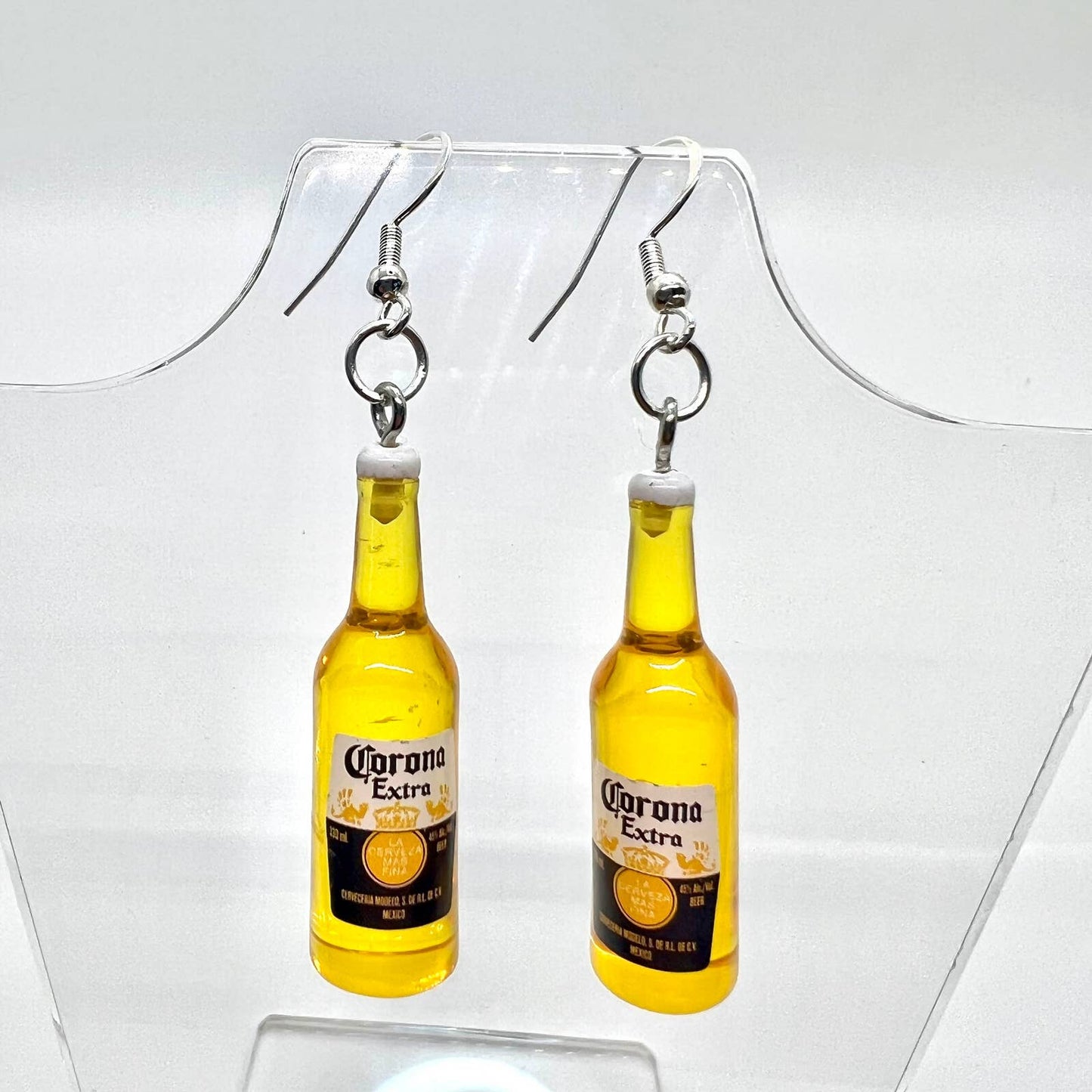 Corona Beer Bottle Earrings