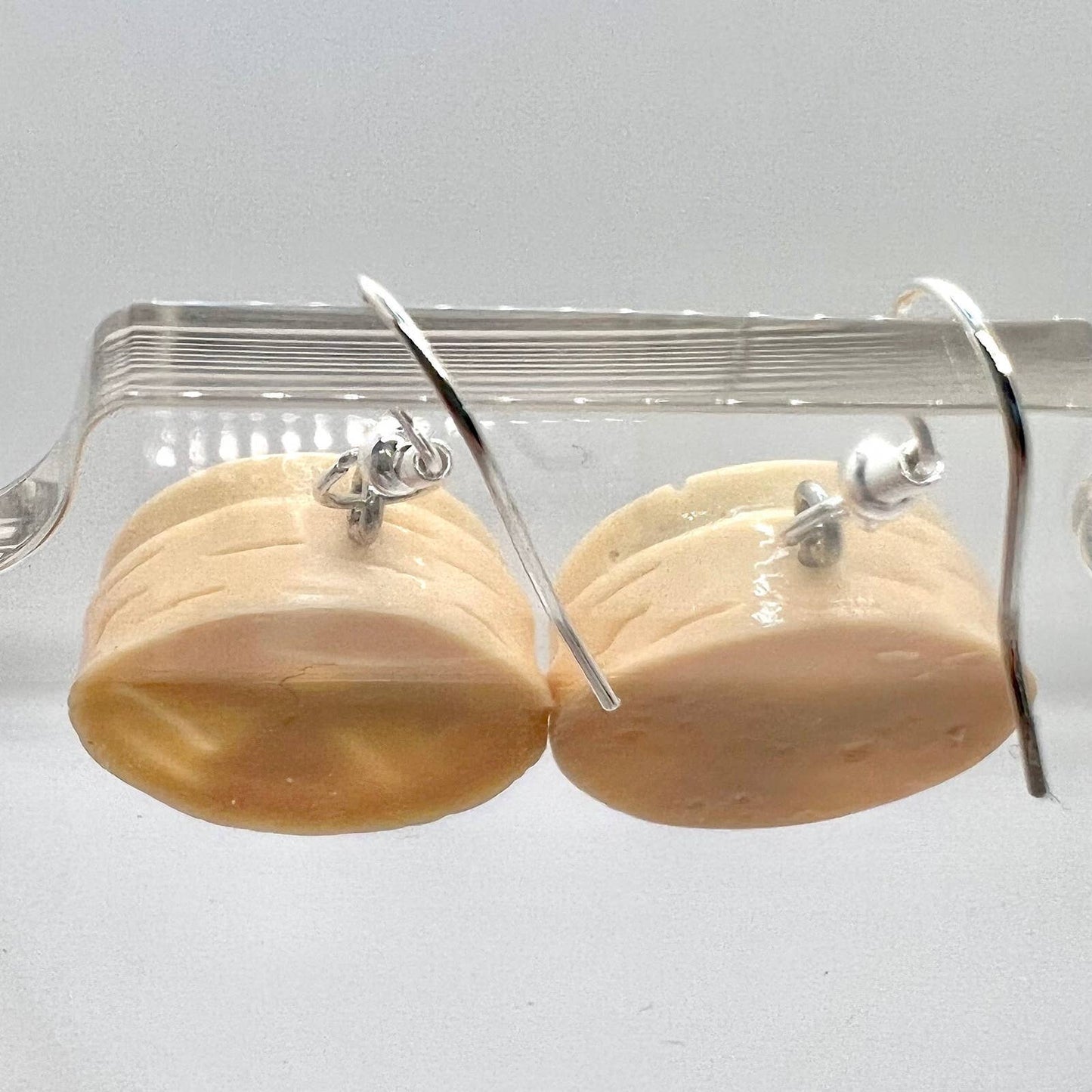 Dumpling Earrings - Dim Sum Earrings - Dumpling Basket Earrings - Asian Earrings