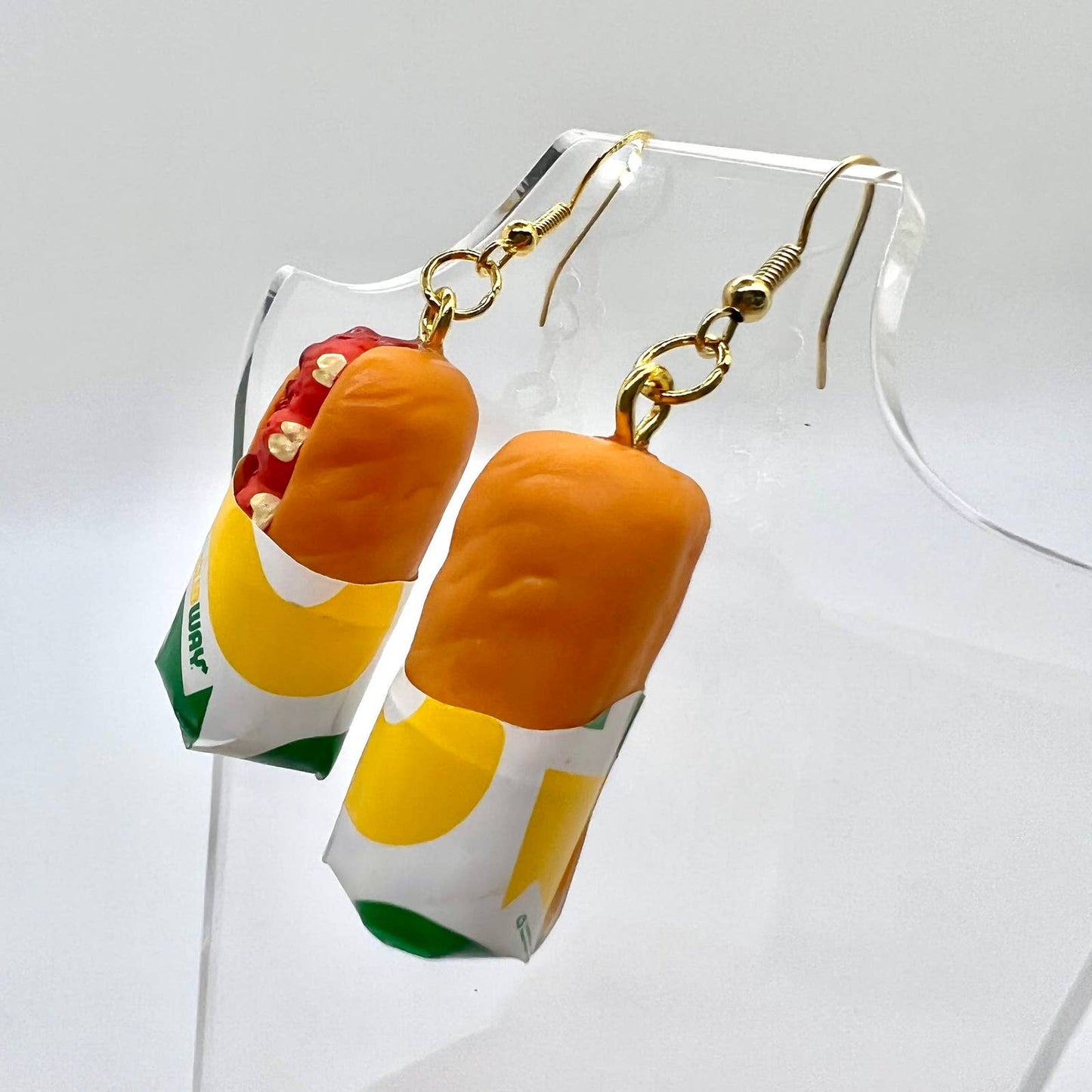 Subway Meatball Sub Earrings