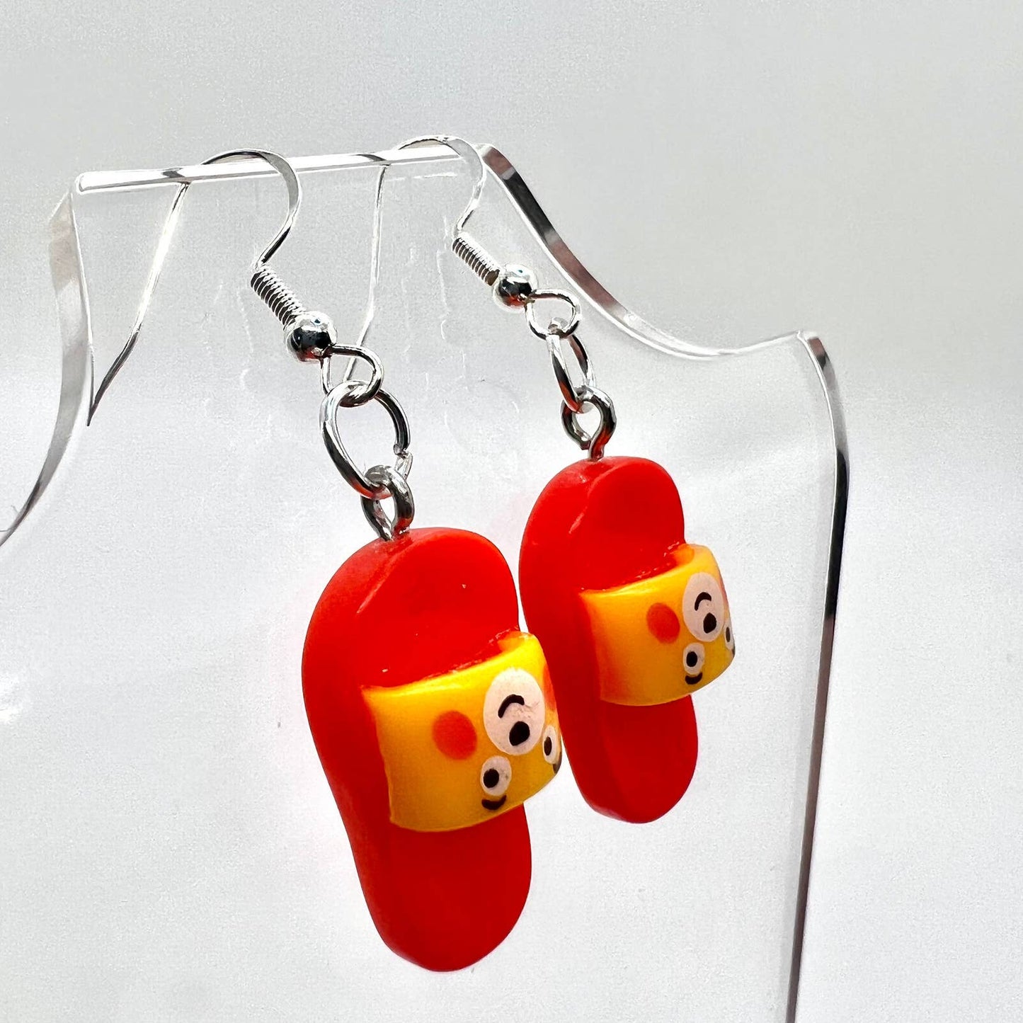 Red Slide Shoe Earrings