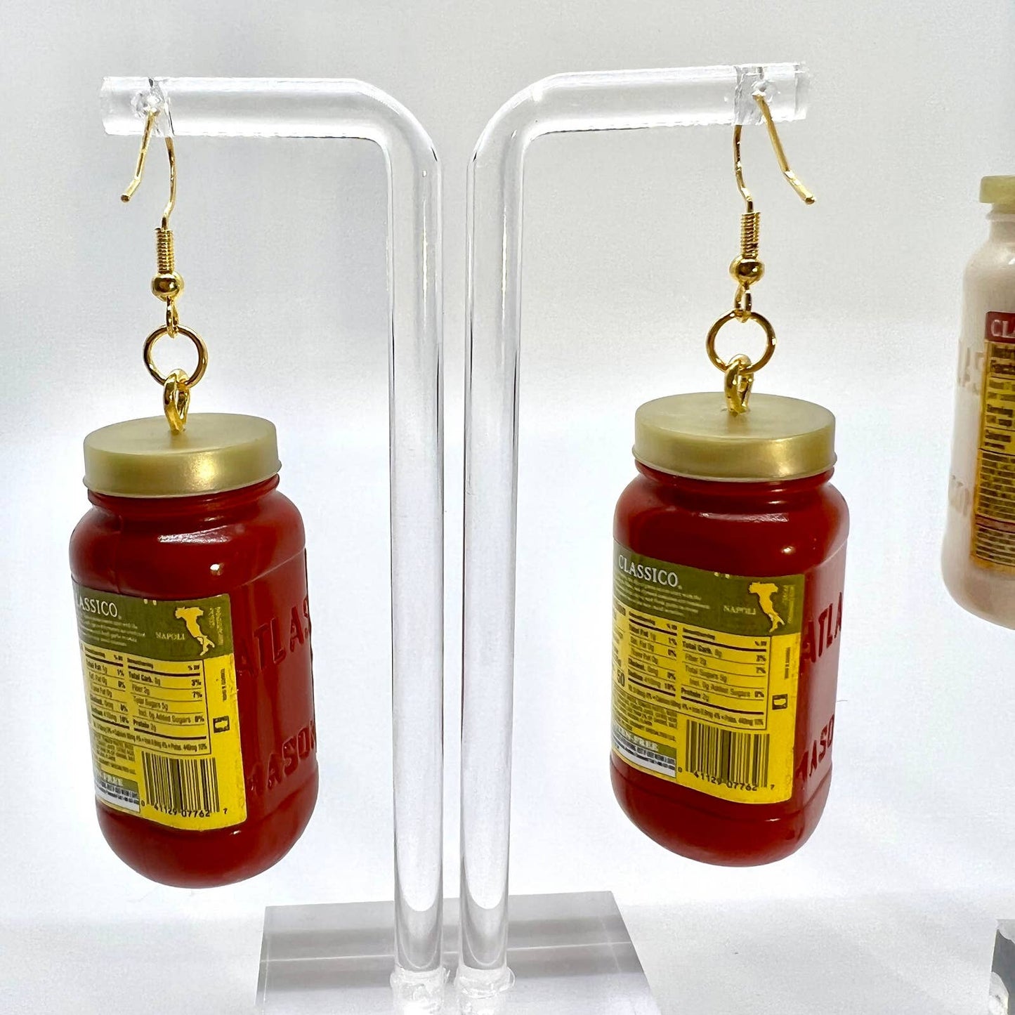 Spaghetti & Alfredo Sauce Earrings