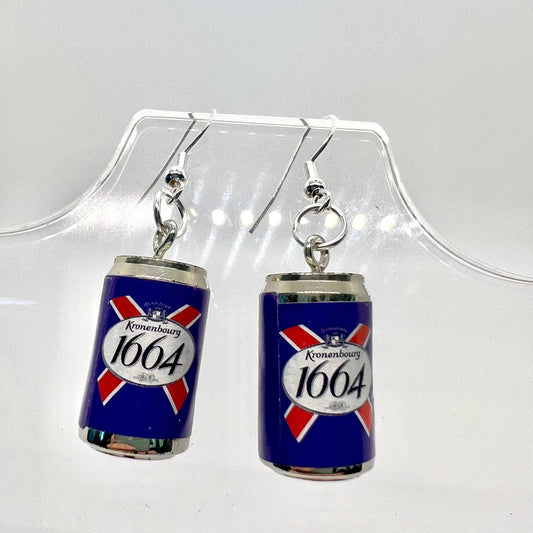Kronenbourg 1664 Brewery Beer Earrings