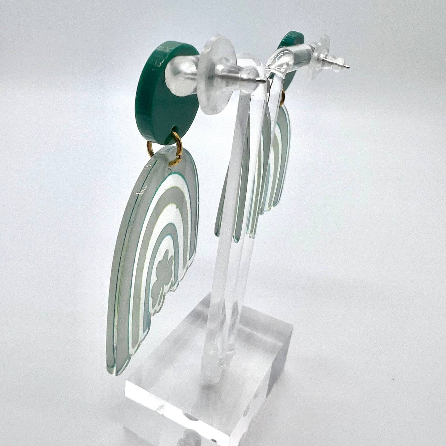 Shamrock Rainbow Earrings