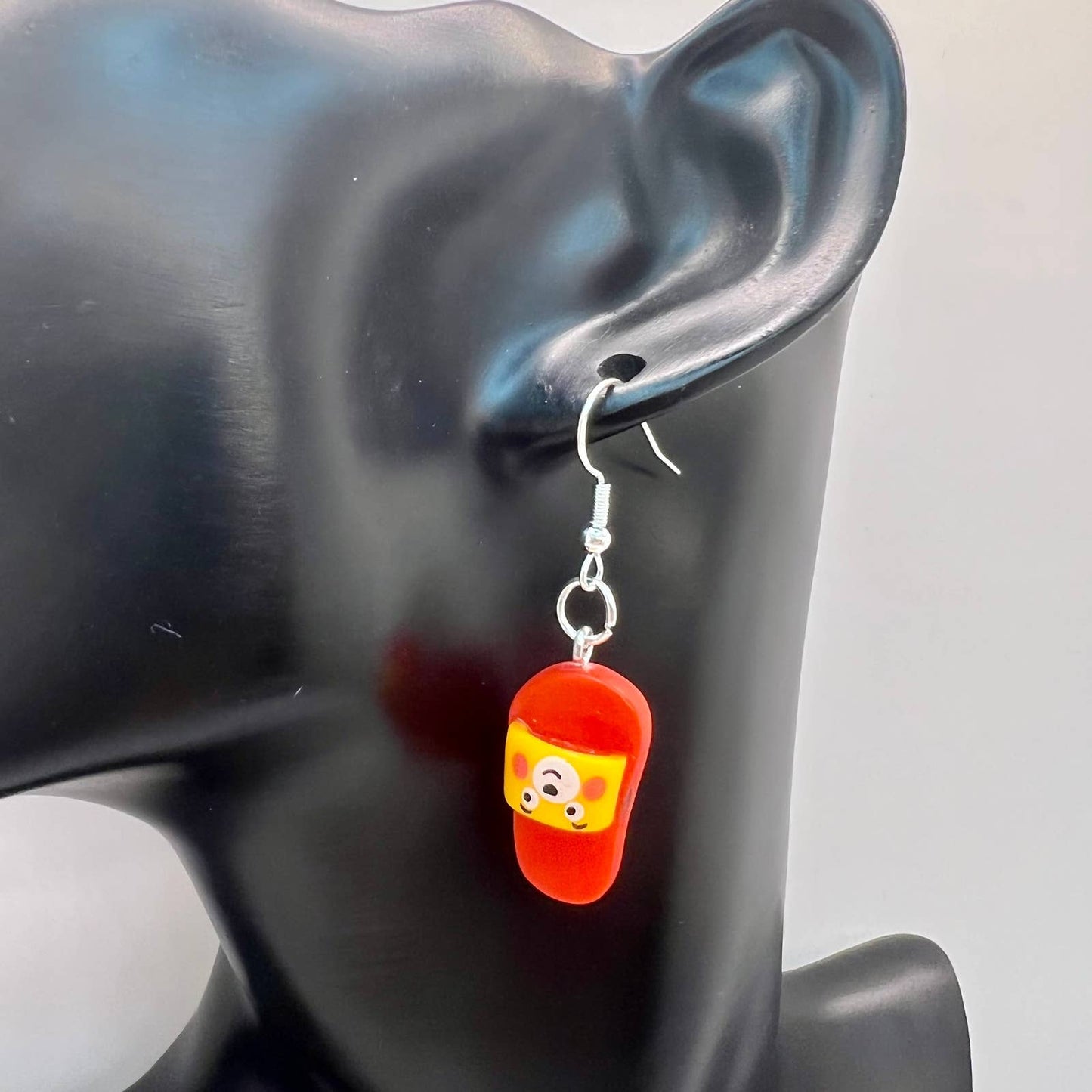 Red Slide Shoe Earrings