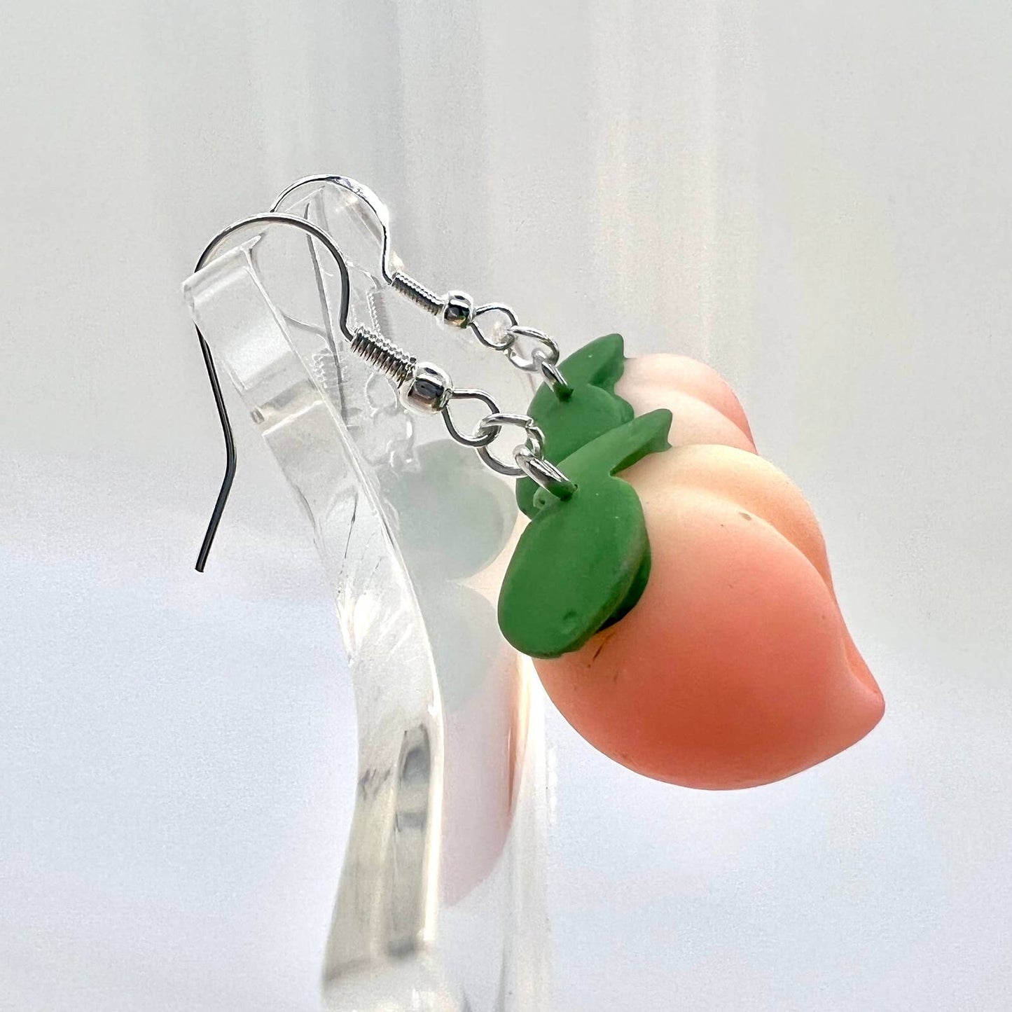 Chunky Peach Earrings