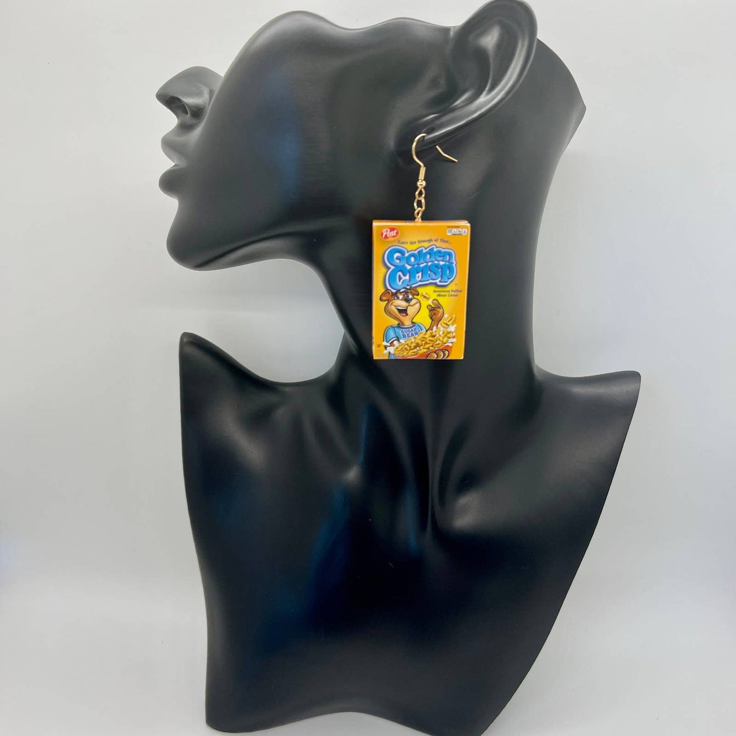 Golden Crisp Cereal Earrings