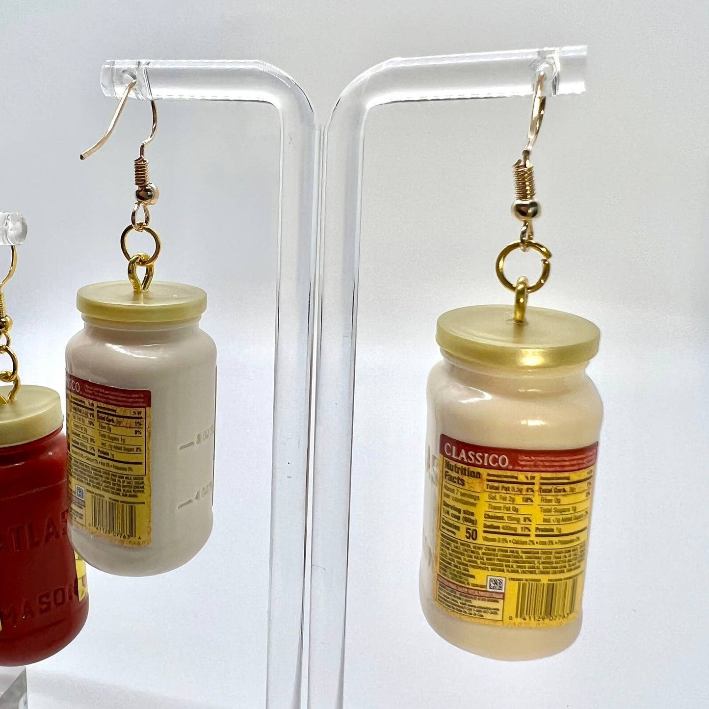 Spaghetti & Alfredo Sauce Earrings
