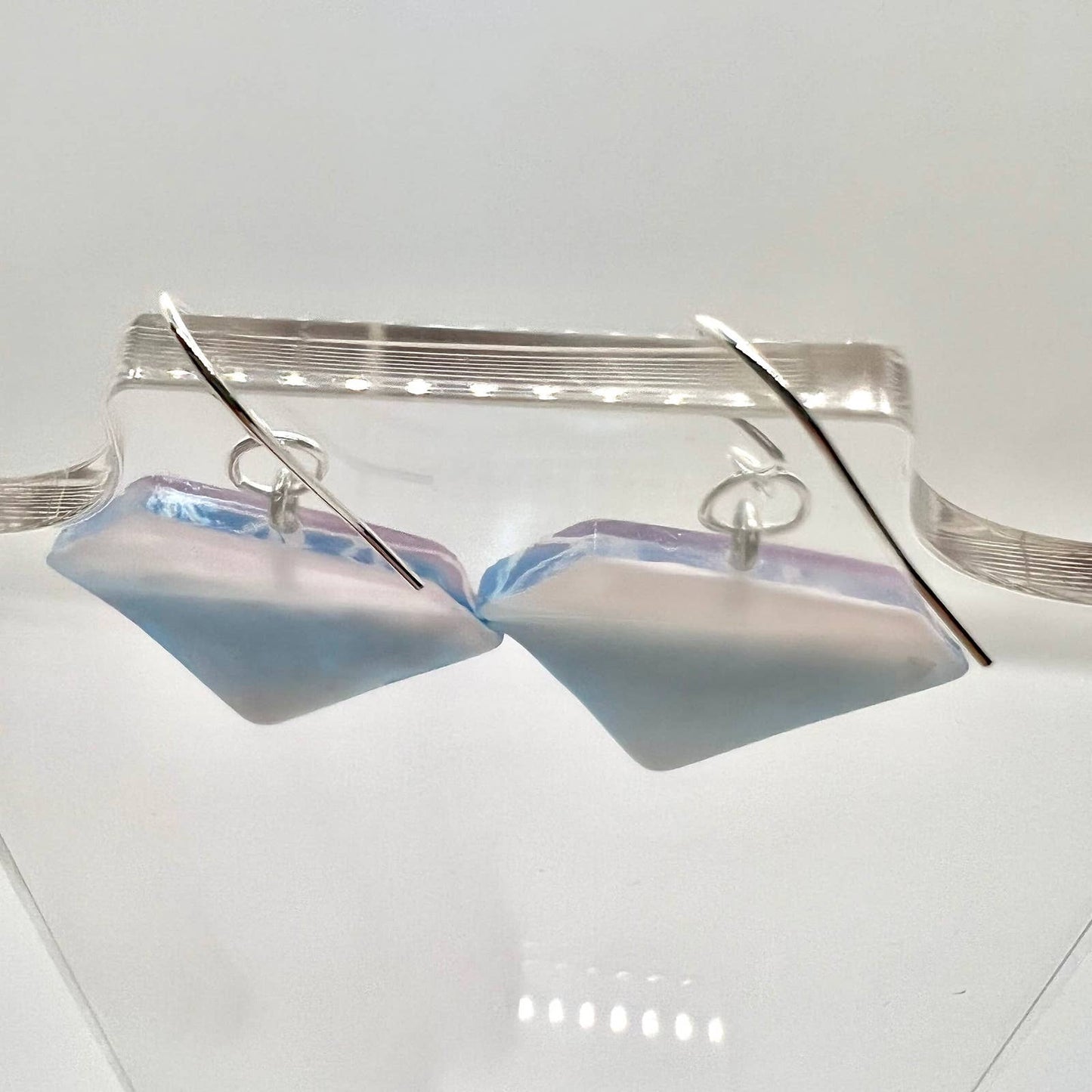 Blue Diamond Earrings