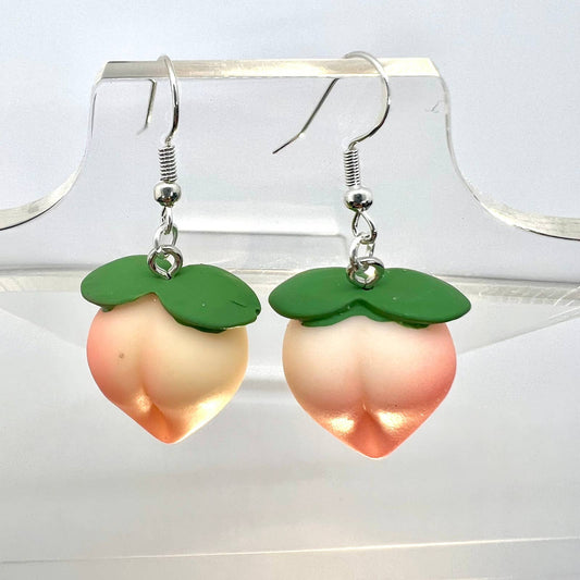 Chunky Peach Earrings