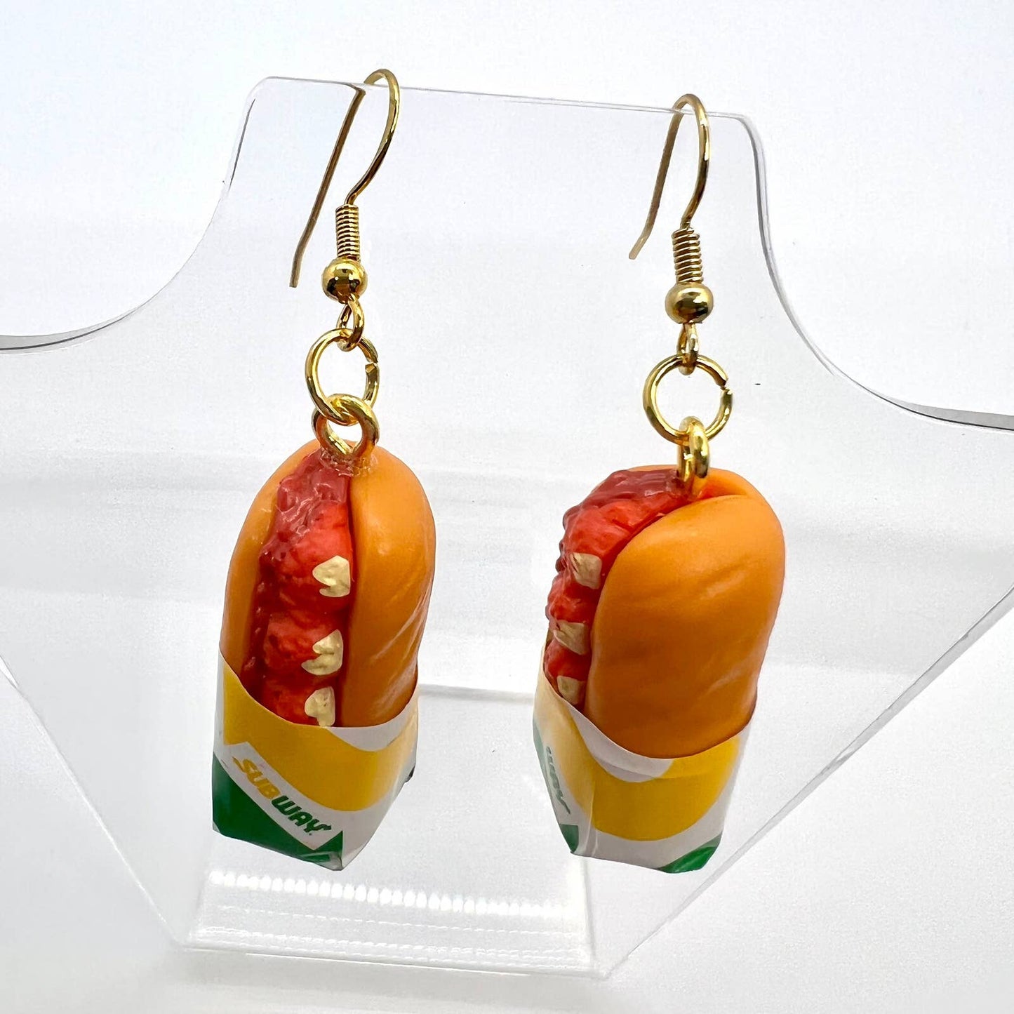Subway Meatball Sub Earrings