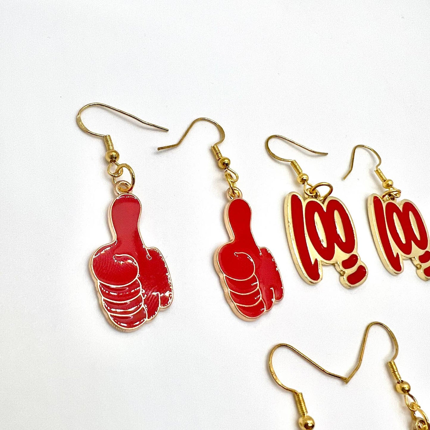 Red School Teacher Earrings