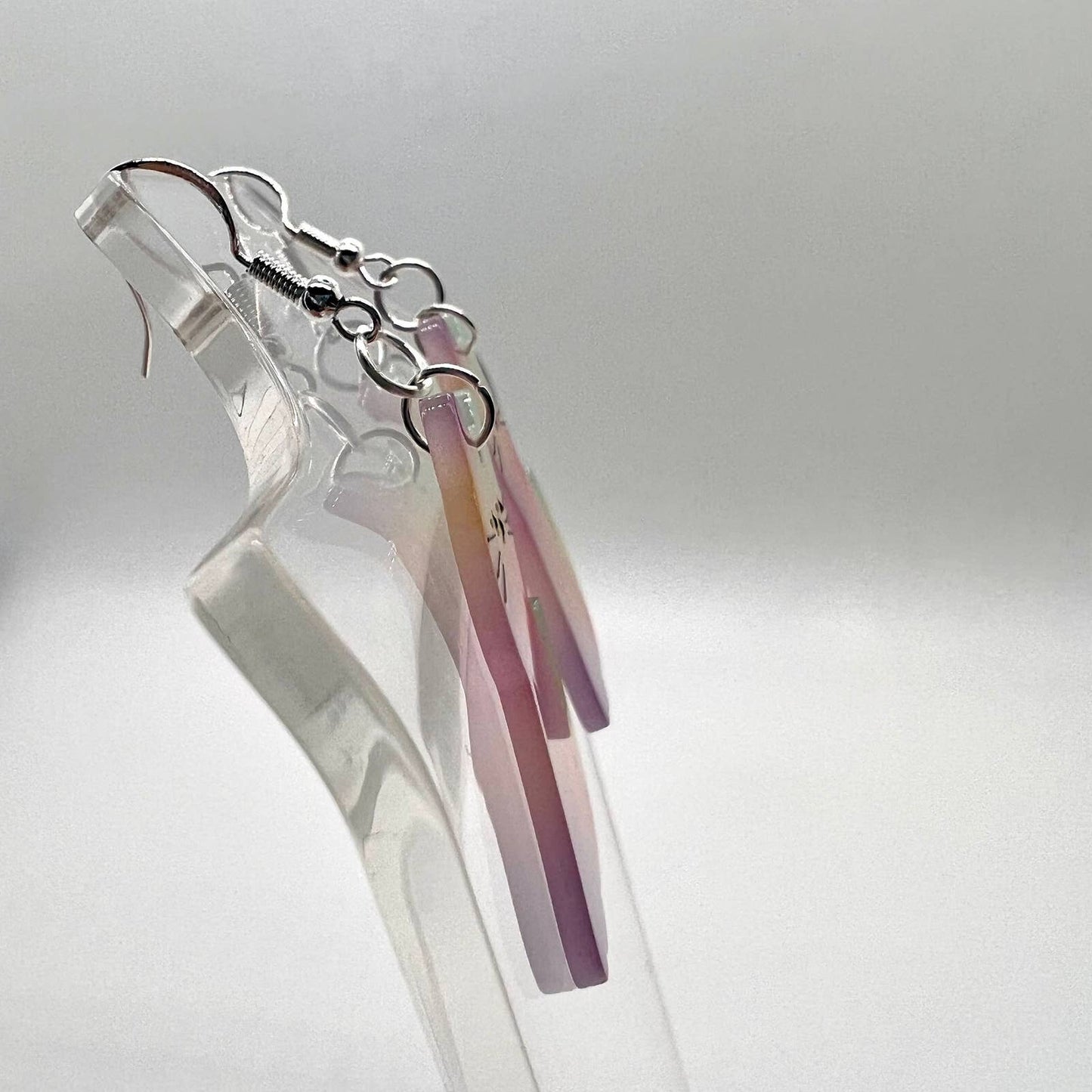 Tye Dye Kitty Cat Earrings