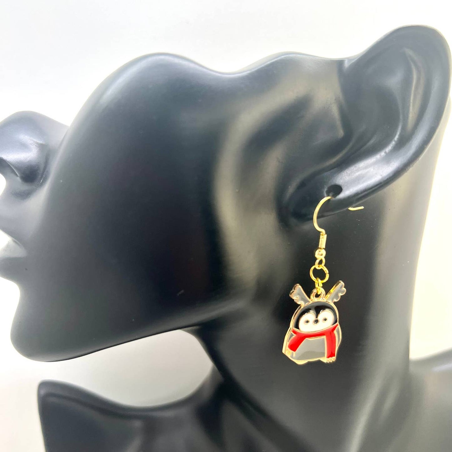 Christmas Penguin & Reindeer Earrings