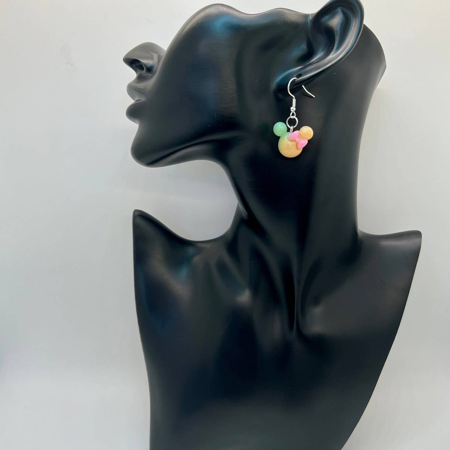 Minnie Mouse Tye Dye Earrings
