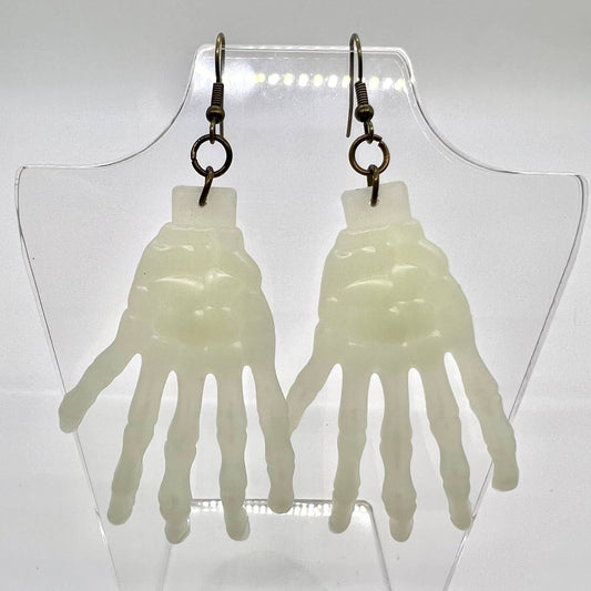 Glow In The Dark Skeleton Earrings
