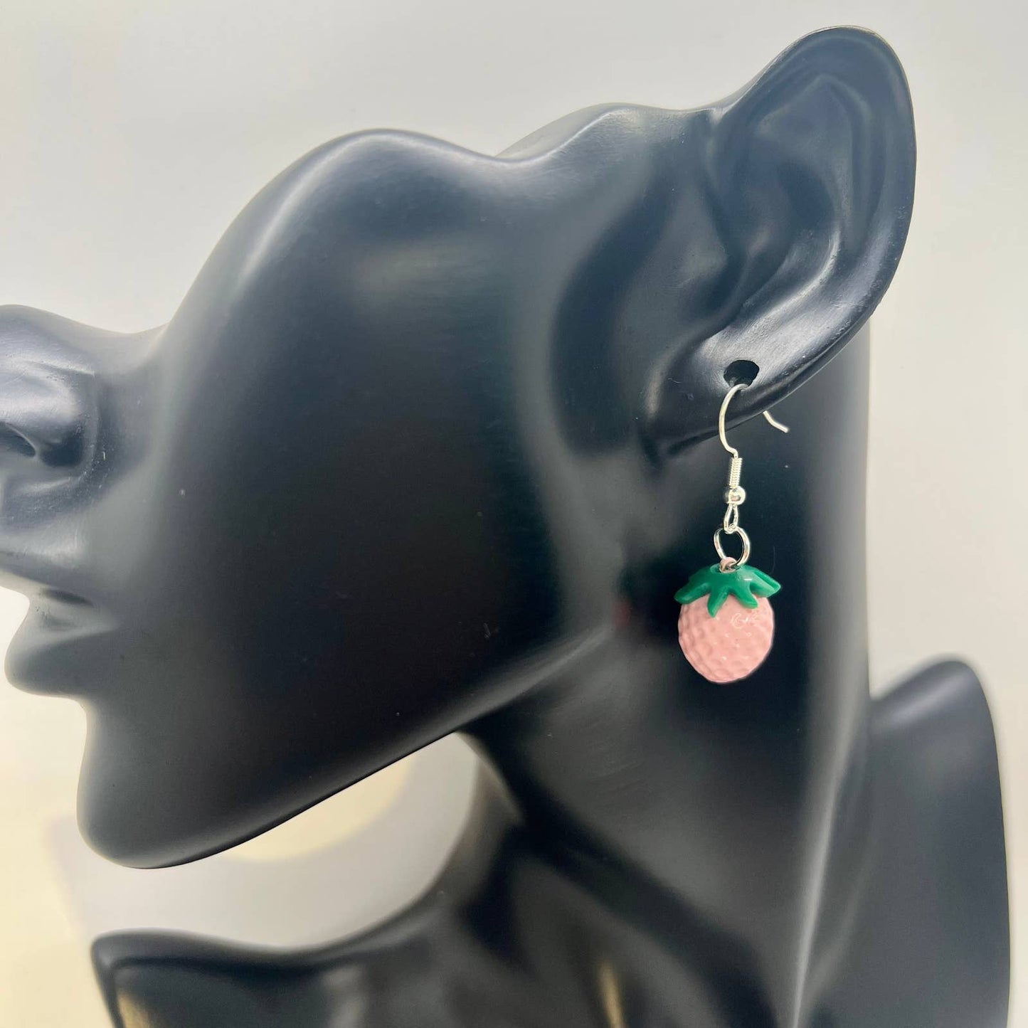 Pink Strawberry Earrings