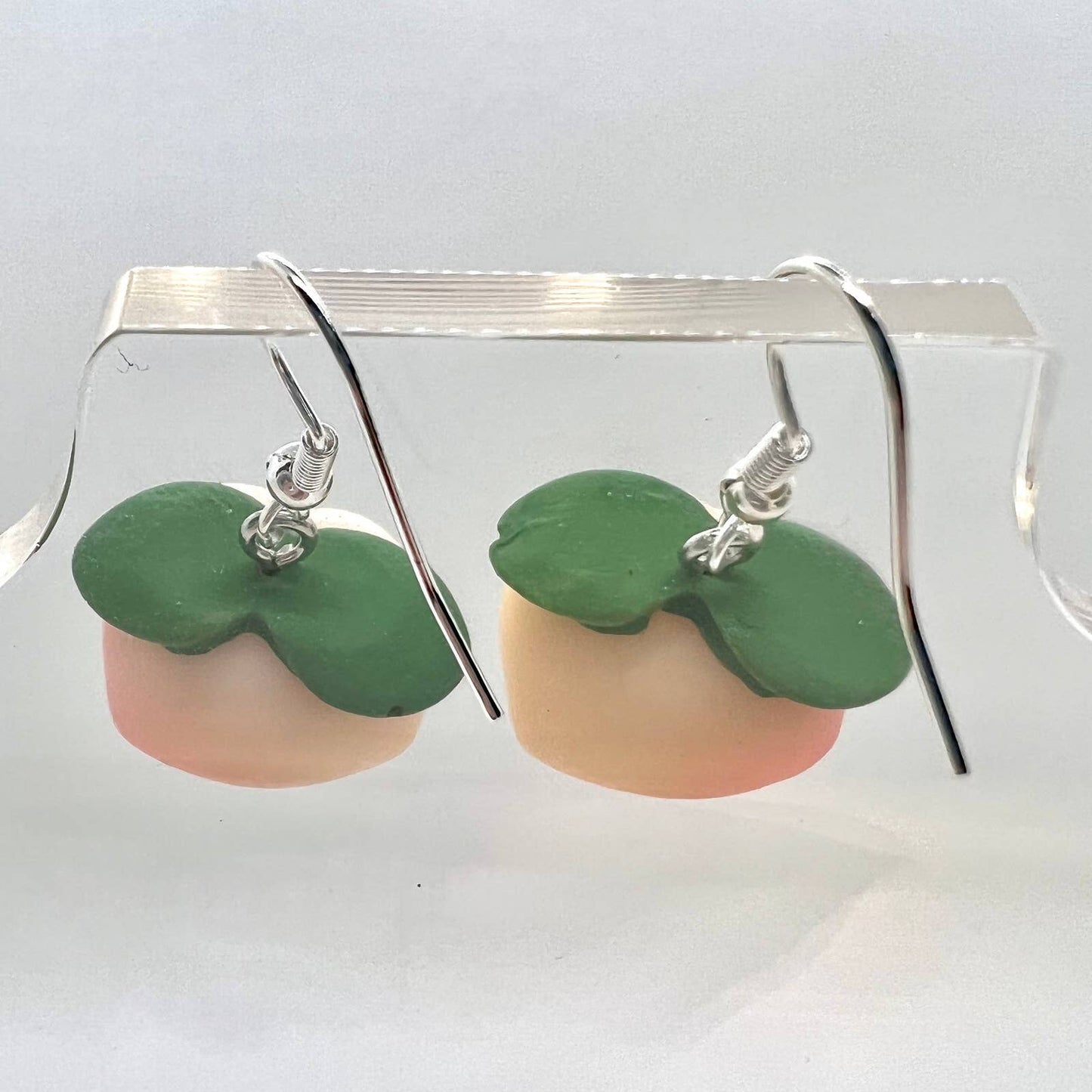 Chunky Peach Earrings