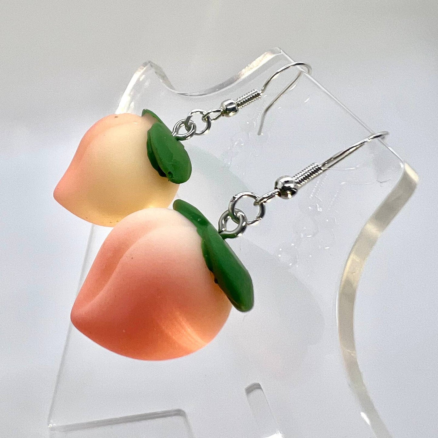 Chunky Peach Earrings