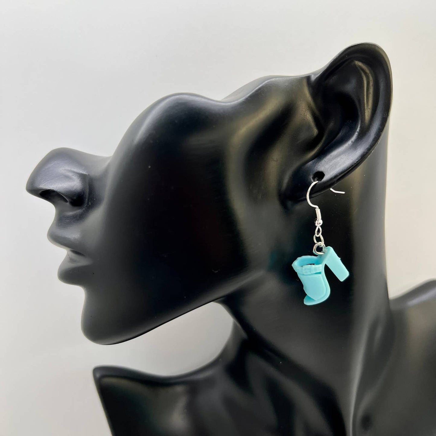 Blue Barbie Shoe Earrings